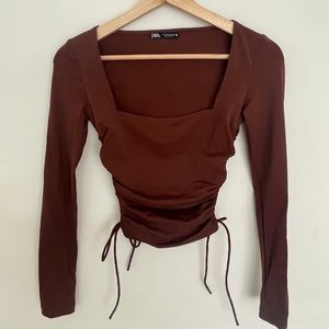 Zara Brown top